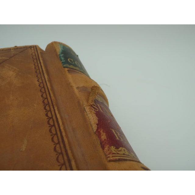 Animal Skin Antique Extra Large Leather Bank Ledger Cooperstown Ny 1879-80 For Sale - Image 7 of 14
