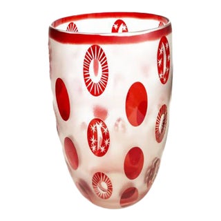 1980s MakeNest Frosted Vase For Sale