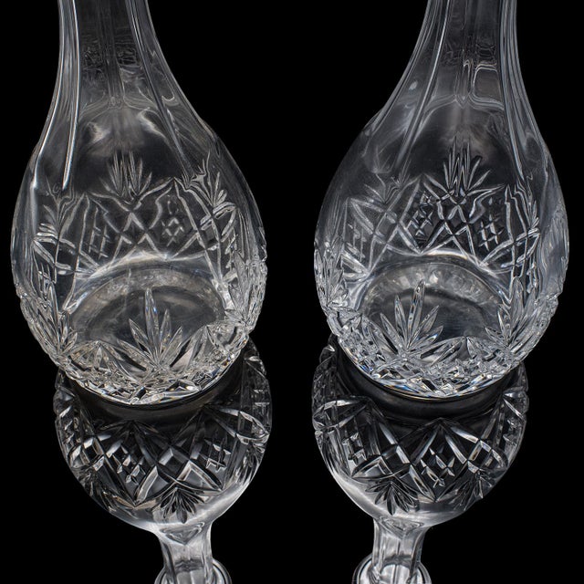 Pair of Vintage Spirit Decanters, English, Cut Glass, Liqueur Bottle, Port, Gin For Sale - Image 9 of 12