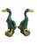 Chinese Mid 20th Century Chinese Export Hand-Painted Polychrome Ceramic Mallard Ducks - A Pair For Sale - Image 3 of 10