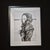 Faces - contemporary portrait: original ink drawing on paper by rafał kolinski a haunting exploration of identity. This...