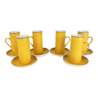 Schmid Porcelain Espresso Set, S/6 For Sale