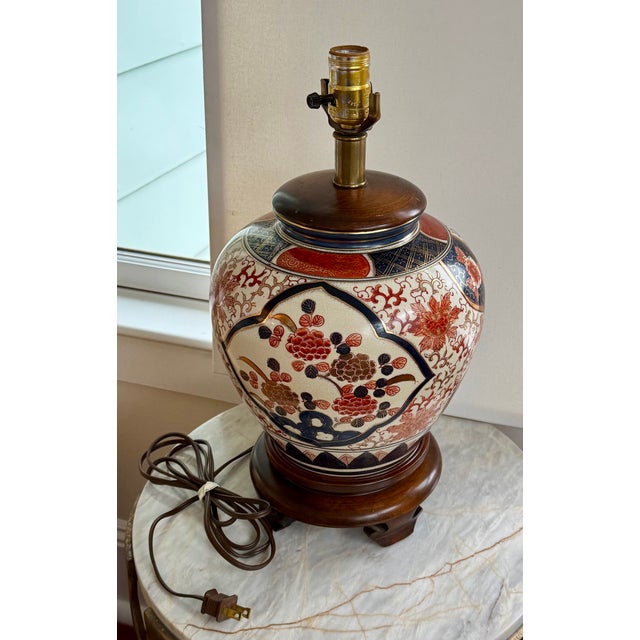 Late 20th Century Frederick Cooper Imari Style Lamp For Sale - Image 5 of 11
