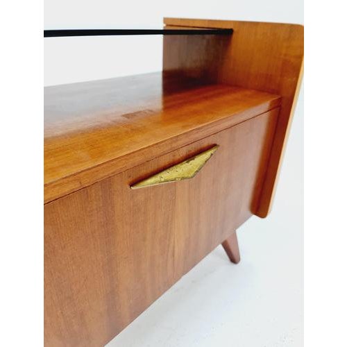Mid-Century German Beech Nightstands / Bedside Tables from Wk Möbel, 1960s For Sale - Image 6 of 8