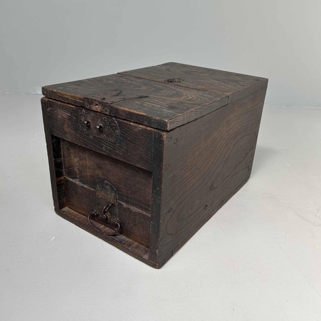 Antique Wooden Zenibako Temple Offering Box, Japan, 1890s For Sale - Image 12 of 17