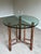 Late 20th Century Vintage McGuire Bamboo Rattan Round Glass Top Side / Center Table For Sale - Image 5 of 6