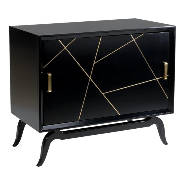 Sinatra Drinks Cabinet in Black For Sale