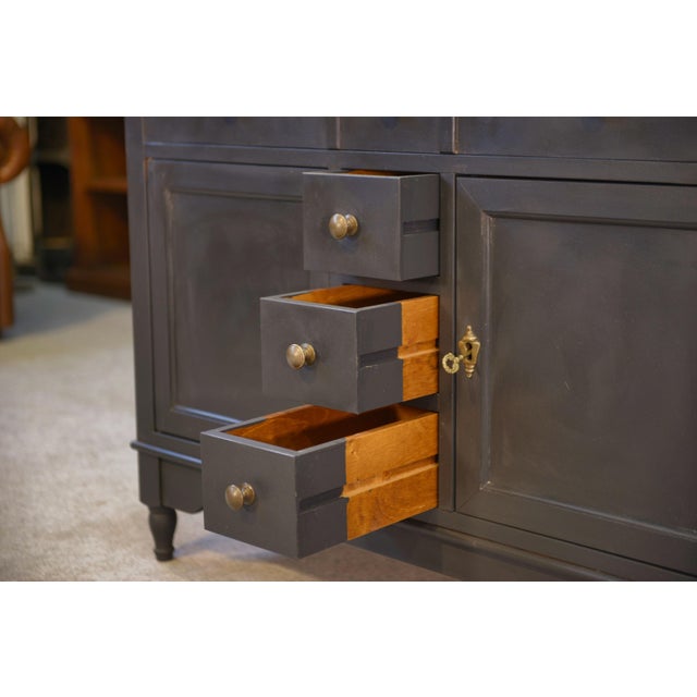 Small Cherrywood Sideboard, 1960s For Sale - Image 9 of 11