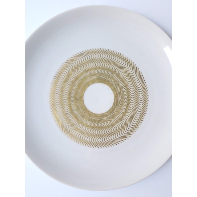 German Porcelain Dinner Plates, French Designer Jean Luce, Midcentury Modern, Set of 10 For Sale In New York - Image 6 of 12