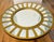 Glass Large Vintage Sunburst Mirror Gold Tone For Sale - Image 7 of 7