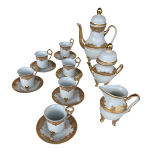 Contemporary Imperial Gold Tea Set - Set of 15
