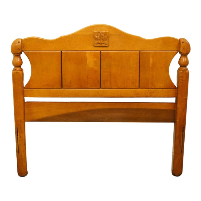 Virginia House Solid Hard Rock Maple Country French Twin Size Headboard For Sale