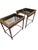 Hollywood Regency Thomasville Vintage Faux Bamboo Nesting Stacking Tables Hollywood Regency Glass For Sale - Image 3 of 18