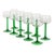 Vintage Alsace Wine Glasses with Green Stems from Luminarc, 1970s, Set of 10 For Sale - Image 18 of 18
