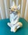 White Large Italian Ceramic Wolf/Fox Figure For Sale - Image 8 of 8