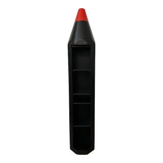 Postmodern Pencil Music Collection Shelf by Pierre Sala, 1980s For Sale
