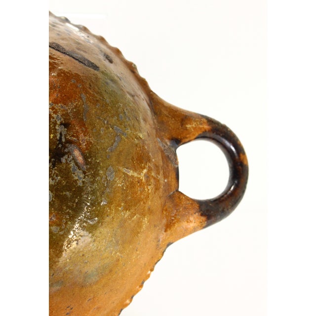 Circa 1900 Barrio De La Luz Puebla Pottery Dish Tortoiseshell Glaze Barro Vidriado For Sale - Image 18 of 18