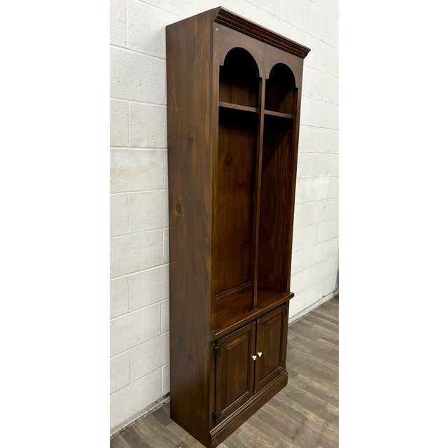 Vintage Ethan Allen Antiqued Pine Old Tavern Pine Bookcase Chairish