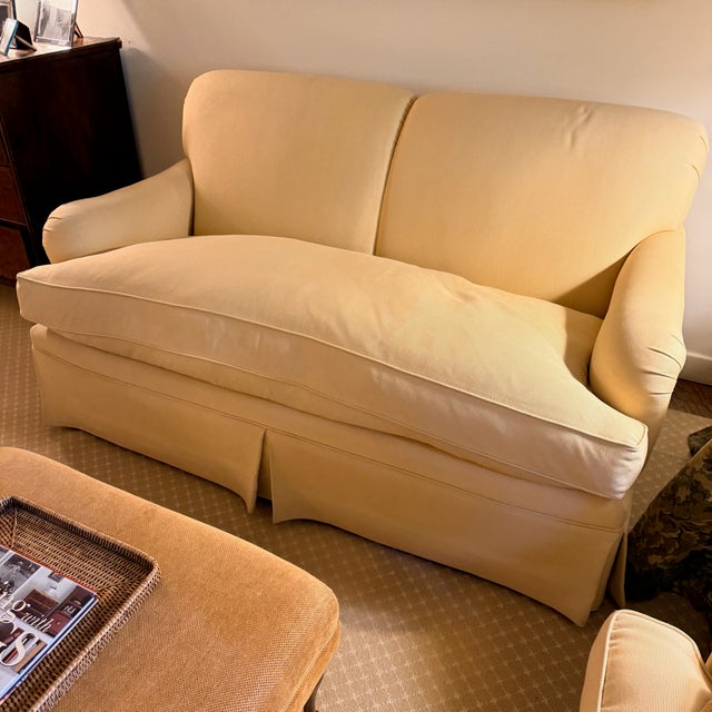 Petite Bench Seat Sofa For Sale - Image 12 of 14