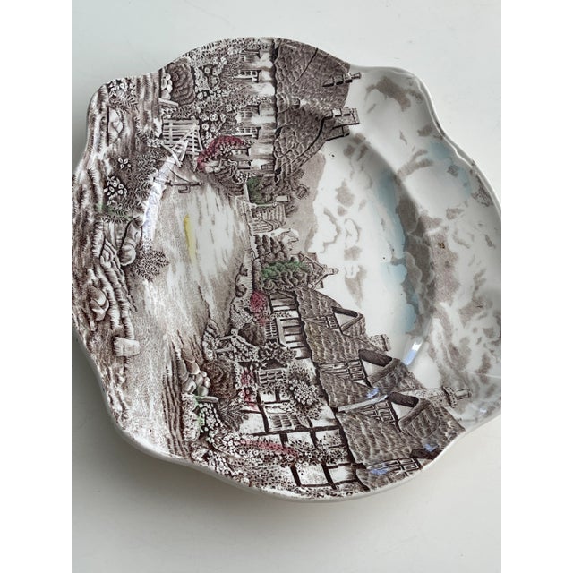 English Large Vintage Johnson Bros Olde English Countryside Serving Platter For Sale - Image 3 of 9