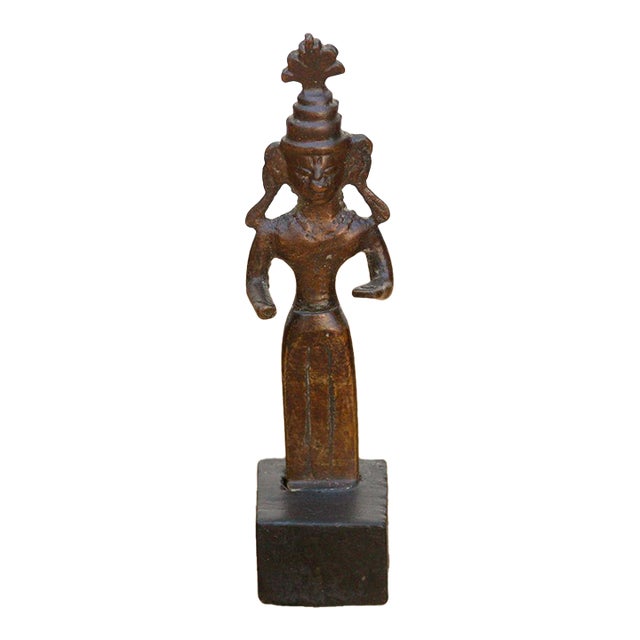 Miniature Bronze Female Attendant For Sale