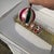 Metal Pre-Wwii Striped Polish Ornaments With Mica Stenciling- Set of 5 For Sale - Image 7 of 11