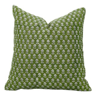 Floral Print Decoration Pure Linene Pillow Cover Pure Linen 14x36 Inches, Tarangani For Sale