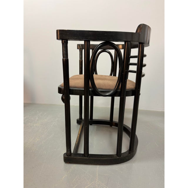 Mid-Century Fledermaus Bauhaus Armchairs by Josef Hoffmann for Thonet, Austria, 1920s, Set of 4 For Sale - Image 6 of 18