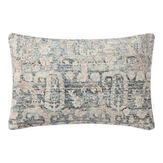 Amber Lewis x Loloi Humboldt Ocean / Clay 13" x 21" Cover with Poly Pillow For Sale