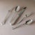 Rustic European Single Setting Mismatched Vintage Silver Plated Flatware Full 5 Piece Table Setting for One For Sale - Image 3 of 5