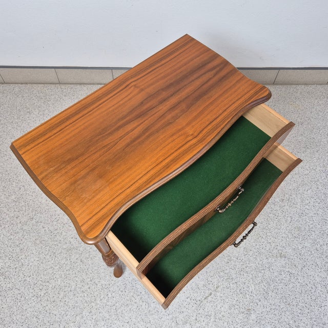 Walnut Veneer Two-Drawer Chest from Bleie Møbelfabrikk, 1970s For Sale - Image 9 of 10