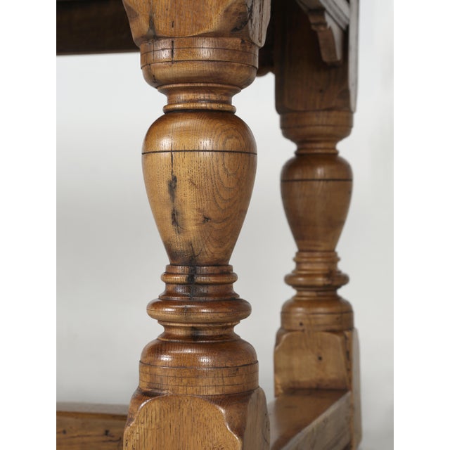 Antique English Dining Table or Farmhouse Table Made From Rare Scottish Oak For Sale - Image 10 of 12