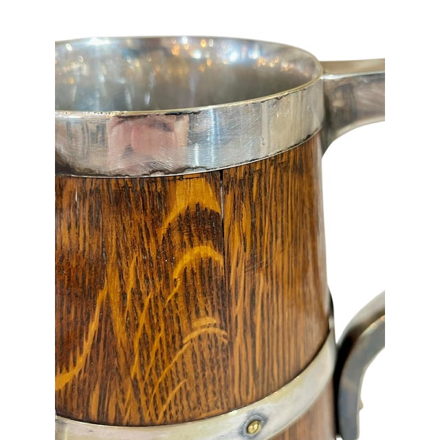 Metal Antique English Silver Plate and Wood 1st Prize Walking Puppy Trophy Loving Cup For Sale - Image 7 of 12