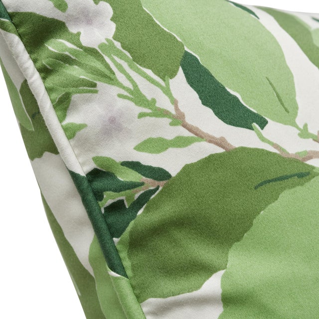 Contemporary Schumacher X Miles Redd Dogwood Leaf Pillow in Ivory For Sale - Image 3 of 5