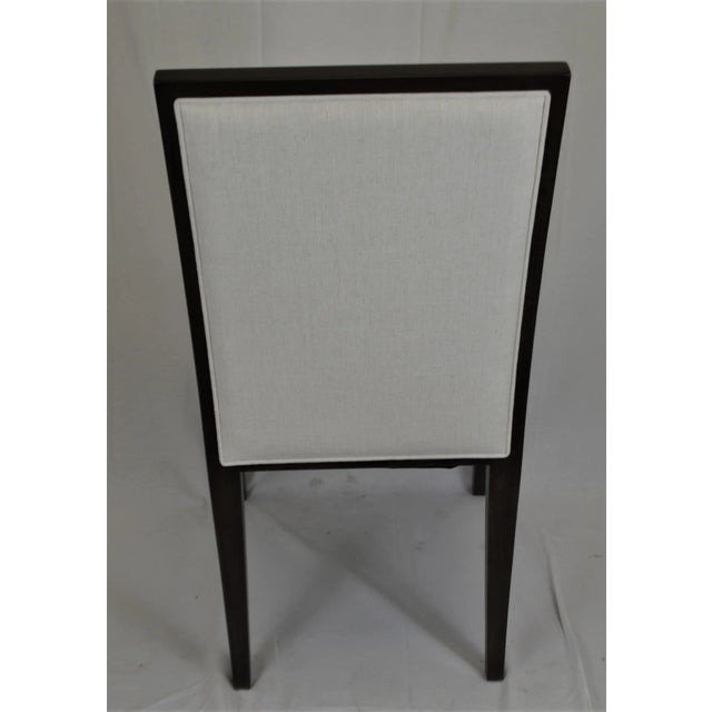 2010s Modern Sergio Cream Linen Blend Chair For Sale - Image 5 of 6