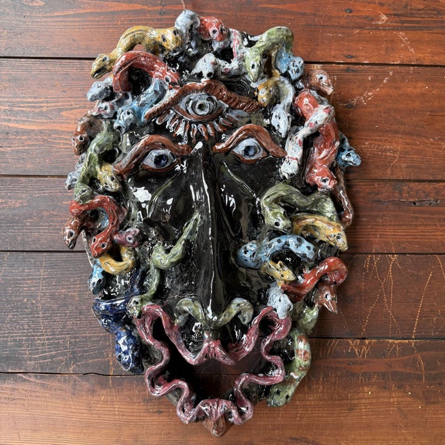 Monumental Cyclops Medusa Apotropaic Mask from Gennaro Condurso, Italy, 2010s For Sale - Image 12 of 17