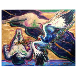 Reva Signed Painting, 1985