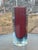 1950s Murano Vase Attributed to Mandruzzato in Pigeon Blood Red With a Sommerso Blue Band For Sale In Reno/Lake Tahoe - Image 6 of 7