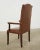 English Georgian Style Faux Leather Naugahyde Hall Chair For Sale - Image 11 of 13