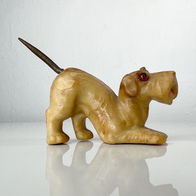 1940s Folk Art Vintage Dog Castile Soap Sculpture Carving For Sale - Image 9 of 11