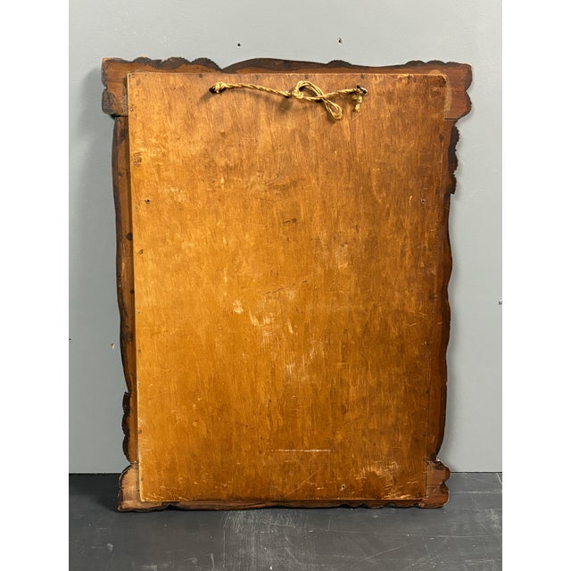 Antique Hand-Carved Wall Mirror with Floral Roses, 1890s For Sale - Image 14 of 17