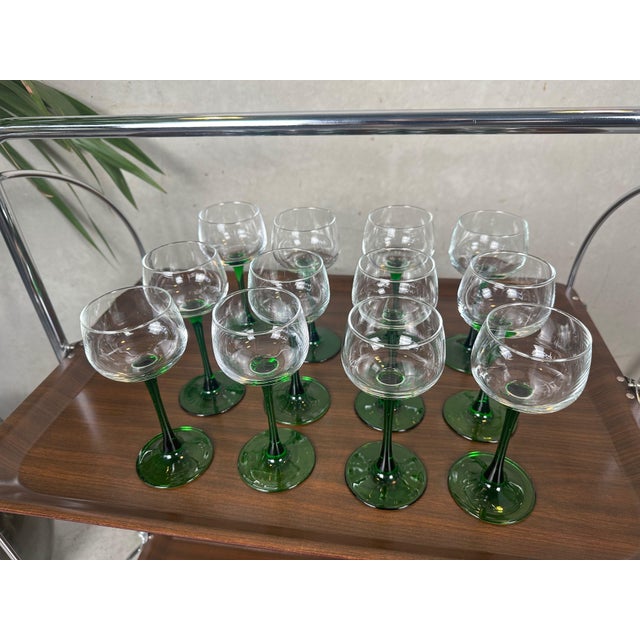 Vintage Wine Glasses from Luminarc, 1960s, Set of 12 For Sale - Image 3 of 10