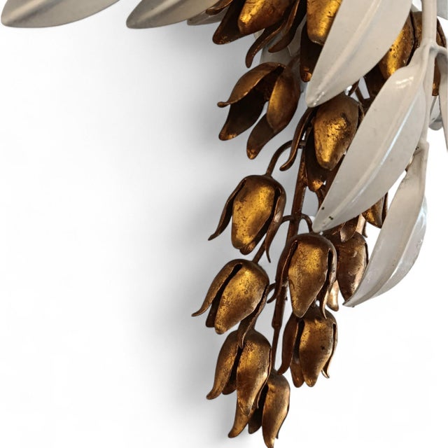 Gold White Wall Lights from Hans Kögl, 1970s, Set of 2 For Sale - Image 8 of 10