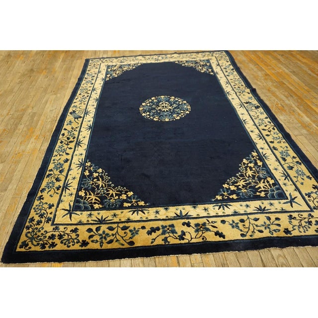 Room Size Rugs (6ft x 8.09ft), Circa Date: 1900s. This exceptional example of early 20th-century Chinese weaving presents...