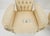 Off-white Pair Rococò Louis XVI Style Tufted Pierce Carved Backs Off White Fireside Chairs For Sale - Image 8 of 12