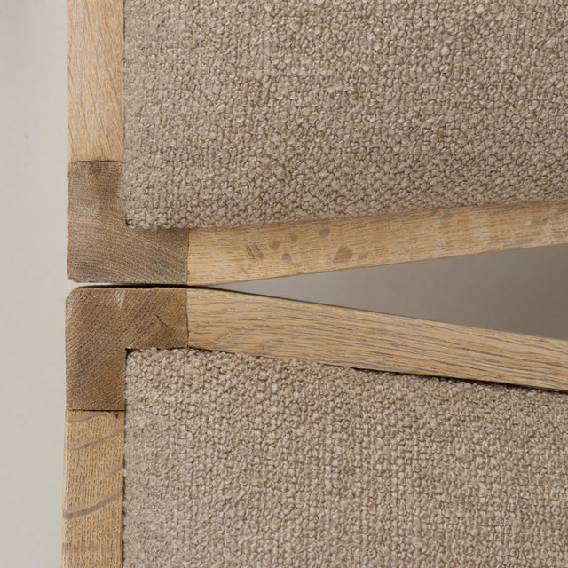 Brown 1970s Belgian Oak Dining Chairs With Upholstered Seats - Set of 6 For Sale - Image 8 of 18