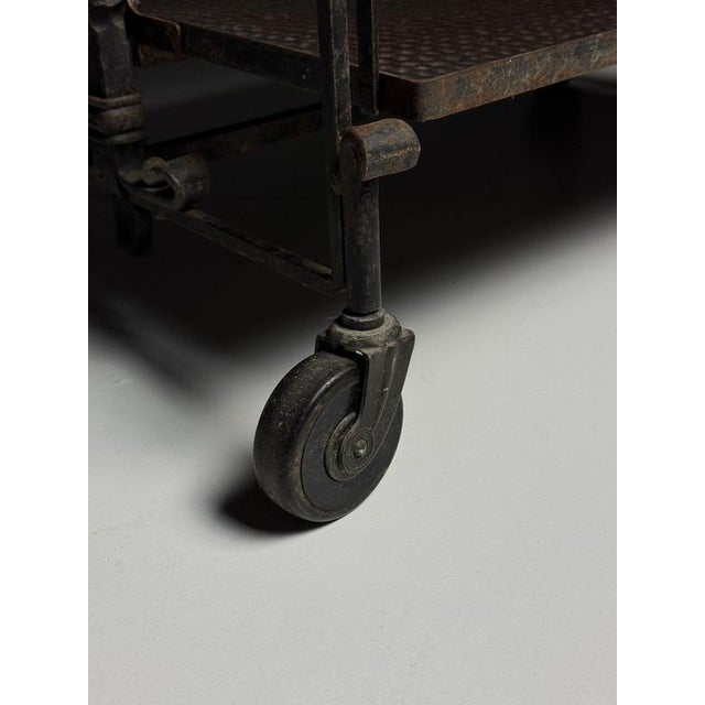 French Serving Trolley in Metal For Sale - Image 6 of 15