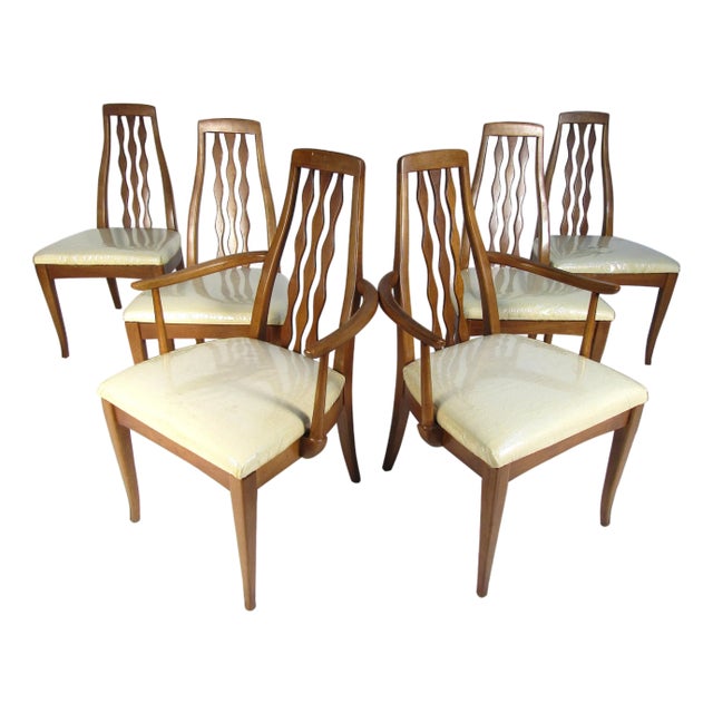 Mid 20th Century Dining Chairs by American of Martinsville- 6 Pieces For Sale