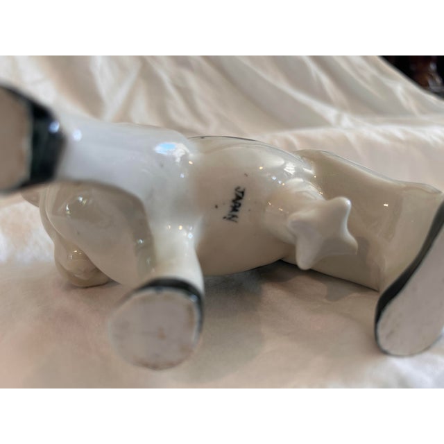 Mid Century Japanese Ceramic Cow Vase For Sale - Image 4 of 6