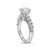 Haus of Brilliance 14K White Gold 3 1/5 Cttw Lab Grown Diamond Vintage Style Engagement Ring - Size 8 For Sale - Image 4 of 6